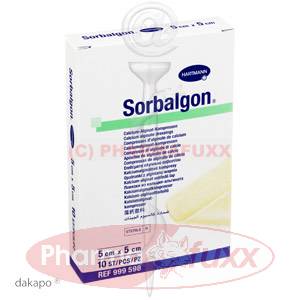SORBALGON 5x5cm 999598/1 Kompressen, 10 Stk