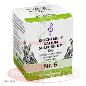 BIOCHEMIE 6 Kalium sulfuricum D 6 Tabl., 80 Stk
