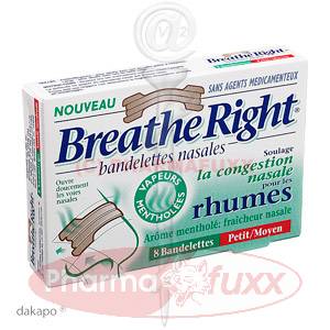 BREATHE Right Nasenstrips Menthol small/medium, 8 Stk
