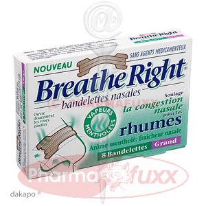 BREATHE Right Nasenstrips Menthol large, 8 Stk