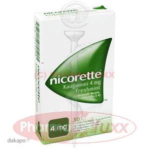NICORETTE 4 mg Freshmint Kaugummi, 30 Stk