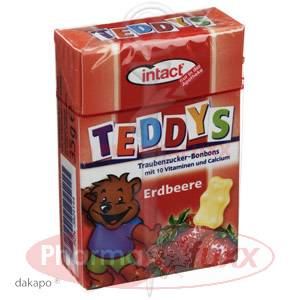 INTACT Teddys Traubenzucker Erdbeer, 35 g