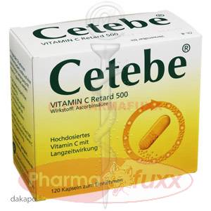 CETEBE Vitamin C Retardkapseln 500 mg, 120 Stk