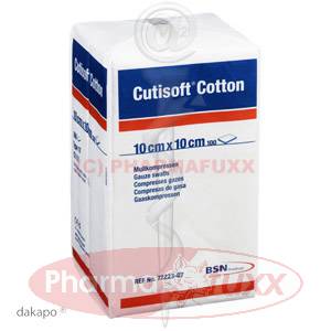 CUTISOFT Cotton Kompr.10x10cm unsteril 12fach, 100 Stk
