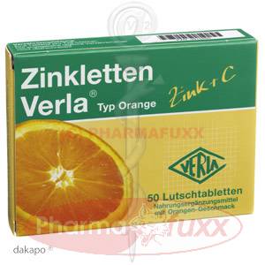 ZINKLETTEN Verla Orange Lutschtabl., 50 Stk