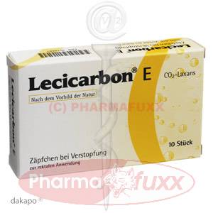 LECICARBON E CO2 Laxans Erw.-Suppos., 10 Stk