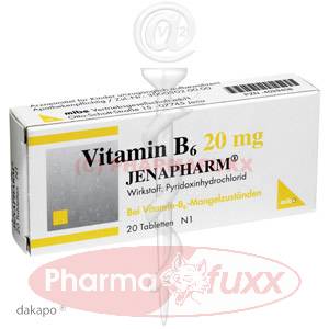 VITAMIN B 6 20 mg Jenapharm Tabl., 20 Stk
