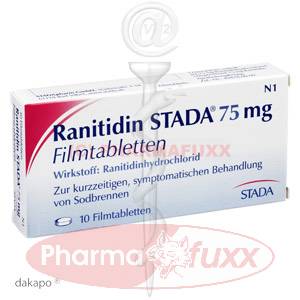 RANITIDIN STADA 75 mg Filmtabl., 10 Stk