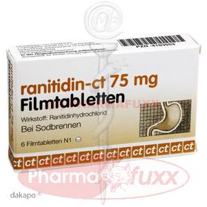 RANITIDIN- CT 75 mg Filmtabletten, 6 Stk