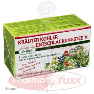 ENTSCHLACKUNGSTEE N Kraeuter Kohler Filterbtl., 20 Stk