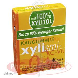 XYLISMILE C-Vit Zahnpflegekaugummi Schuettbox, 40 Stk