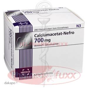 CALCIUMACETAT NEFRO 700 mg Filmtabl., 200 Stk