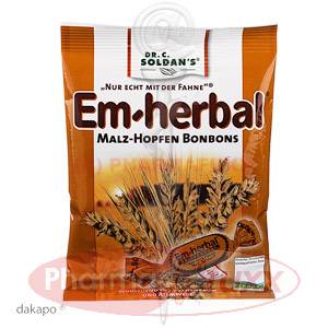 EM HERBAL Malz Hopfen Bonbons m.Zucker, 75 g