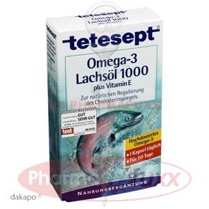 TETESEPT Omega 3 Lachsoel 1000 mg+Vit.E Kapseln