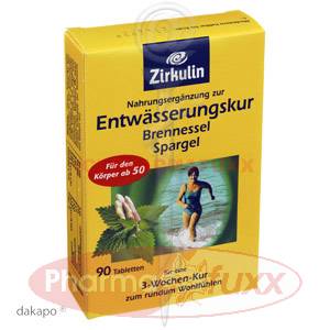 ZIRKULIN Entwaesserungskur Brennessel Spargel, 90 Stk