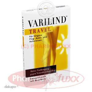 VARILIND Travel Kniestr.BW XS beige, 2 Stk