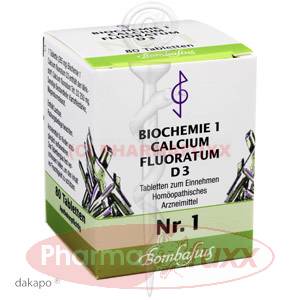BIOCHEMIE 1 Calcium fluoratum D 3 Tabl., 80 Stk