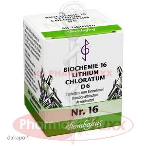 BIOCHEMIE 16 Lithium chloratum D 6 Tabl., 80 Stk