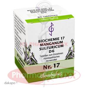 BIOCHEMIE 17 Manganum sulfuricum D 6 Tabl., 80 Stk
