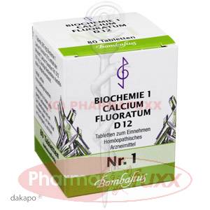 BIOCHEMIE 1 Calcium fluoratum D 12 Tabl., 80 Stk