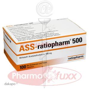 ASS RATIOPHARM 500 mg Tabl., 100 Stk