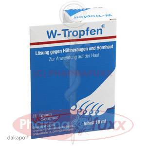 W-TROPFEN Loesung gegen Huehneraugen+Hornhaut, 10 ml