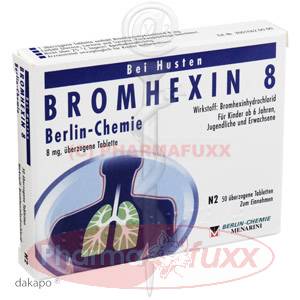 BROMHEXIN 8 Berlin Chemie Drag., 50 Stk