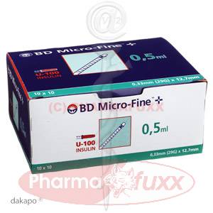 BD MICRO FINE+ U 100 Ins.Spr. 12,7 mm, 50 ml