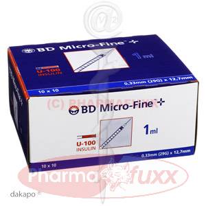 BD MICRO FINE+ U 100 Ins.Spr. 12,7 mm, 100 ml