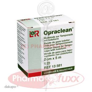 OPRACLEAN Mullbinde z.Tampon.m.Jodoform 2cmx5m, 1 Stk