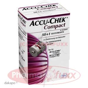 ACCU CHEK Compact Glucose Teststreifen, 50 Stk
