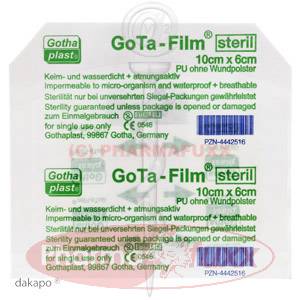 GOTA FILM steril 10x6cm Pflaster, 1 Stk