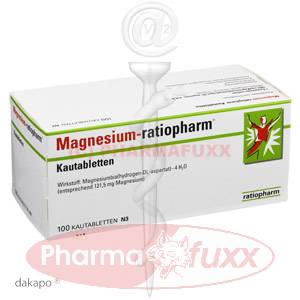 MAGNESIUM RATIOPHARM 121,5 mg Kautabl., 100 Stk