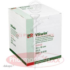 VLIWIN Saugkompressen 10x10cm steril, 25 Stk
