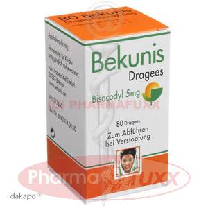 BEKUNIS Dragees Bisacodyl 5 mg magensaftr., 80 Stk