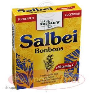 SOLDAN SALBEI Bonbons zuckerfrei, 30 g