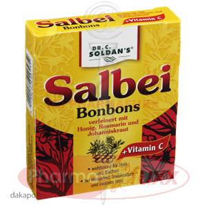 SOLDAN SALBEI Honig zuckerhaltig Bonbons, 30 g