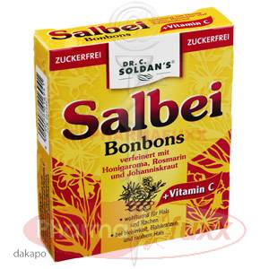 SOLDAN SALBEI Honig zuckerfrei Bonbons, 30 g