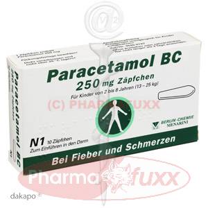 PARACETAMOL BC 250 mg Suppos., 10 Stk