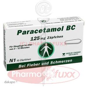 PARACETAMOL BC 125 mg Suppos., 10 Stk