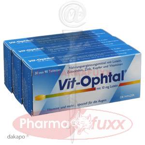 VIT OPHTAL mit 10 mg Lutein Tabl., 90 Stk