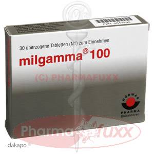 MILGAMMA 100 mg Tabl.ueberzogen, 30 Stk