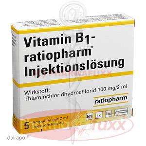 VITAMIN B 1 ratiopharm 50mg/ml Inj.Lsg. Amp., 5 Stk