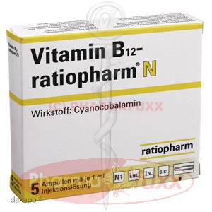 VITAMIN B 12 ratiopharm N 100?g/ml Inj.L. Amp., 5 ml