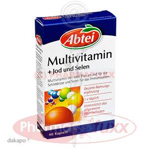 ABTEI Multivitamin + Jod + Selen Kapseln, 40 Stk