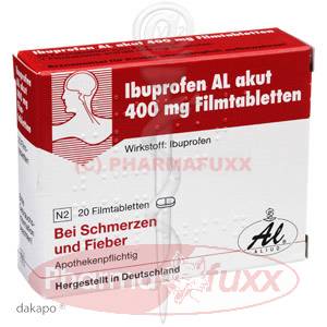 IBUPROFEN AL akut 400 mg Filmtabl., 20 Stk