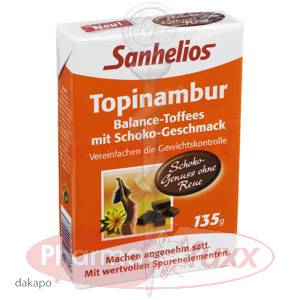 SANHELIOS Topinambur Balance Toffees Schoko, 135 g
