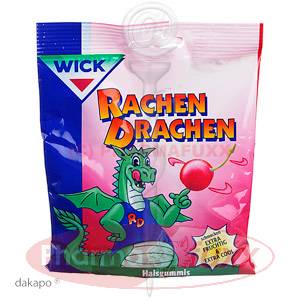 WICK RachenDrachen Halsgummis Kirsche, 75 g