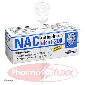 NAC ratiopharm 200 akut Hustenloeser Brausetabl., 10 St