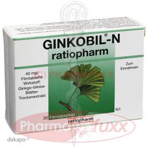GINKOBIL N ratiopharm Filmtabl., 30 Stk